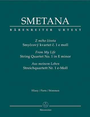Book cover for String Quartet Nr. 1 e minor 'Aus meinem Leben'