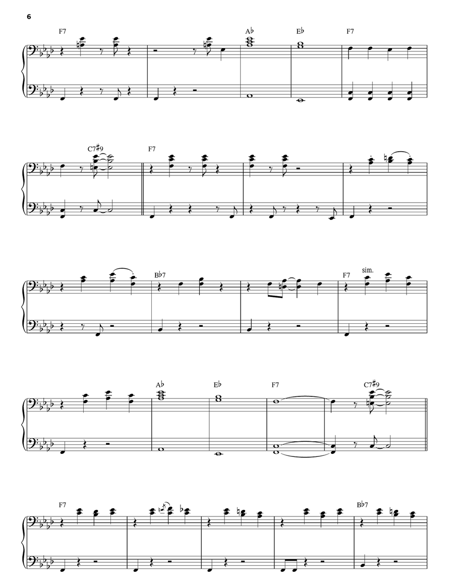Lazy Organ Accompaniment scores gallery preview page 6