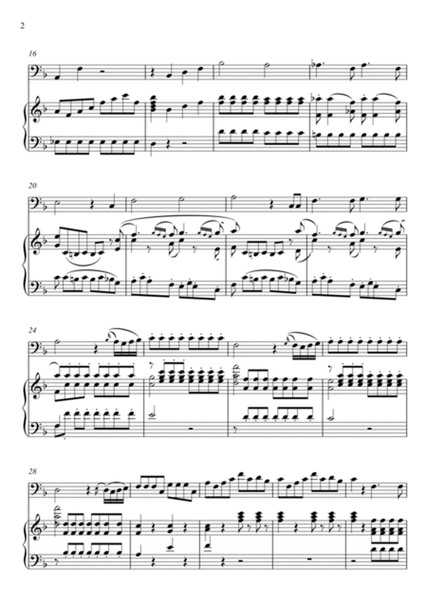 W.A Mozart - Der Hölle Rache kocht in meinem Herzen (Die Zauberflöte) Double Bass Solo - F Key image number null