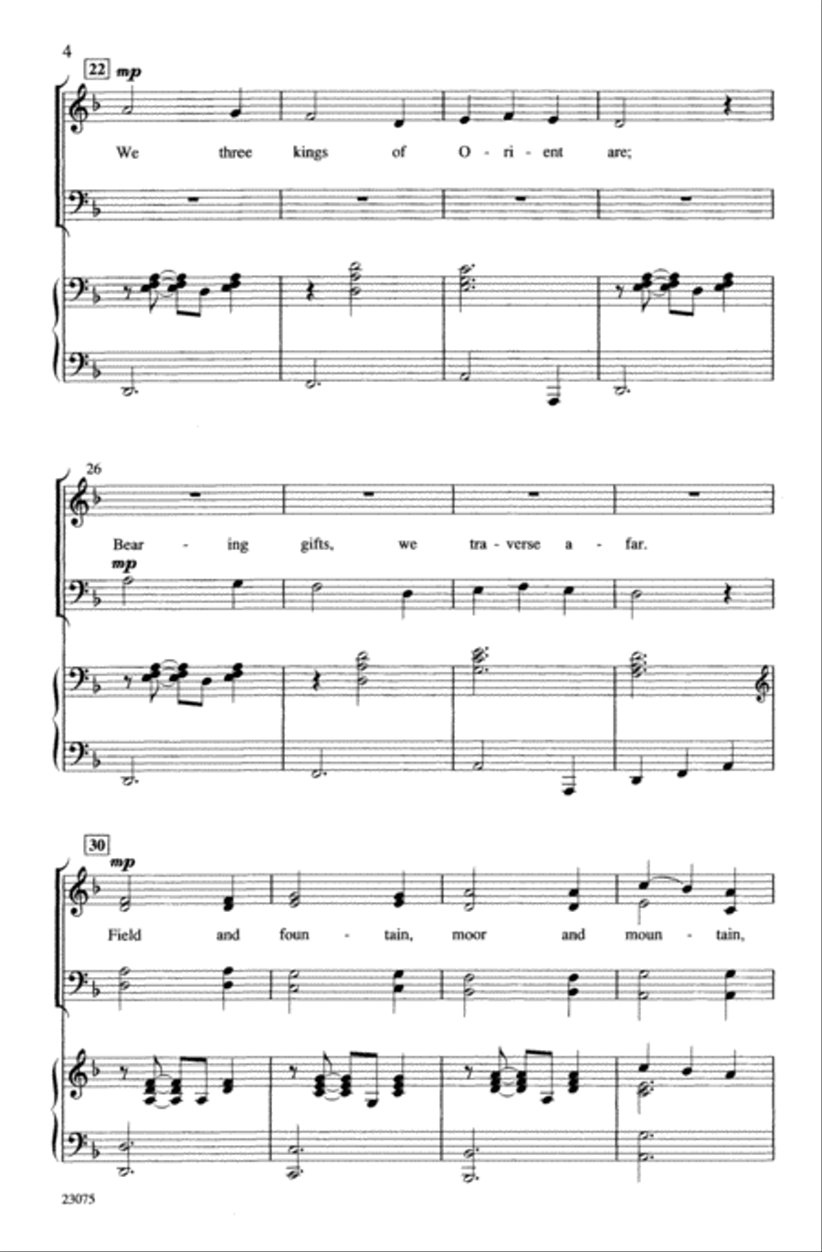 We Three Kings We Three Kings Choir scores gallery preview page 3
