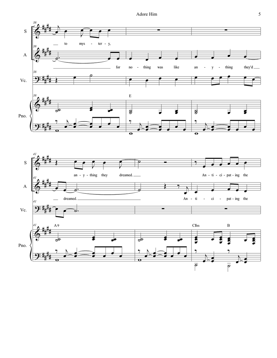 Adore Him SA scores gallery preview page 5