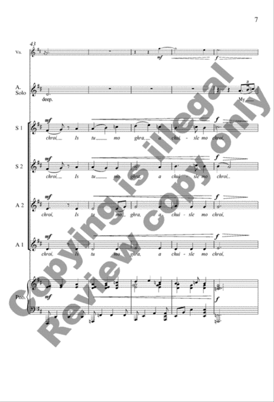 O Pulse of My Heart (A Chuisle Mo Chroí) SSAA scores gallery preview page 7
