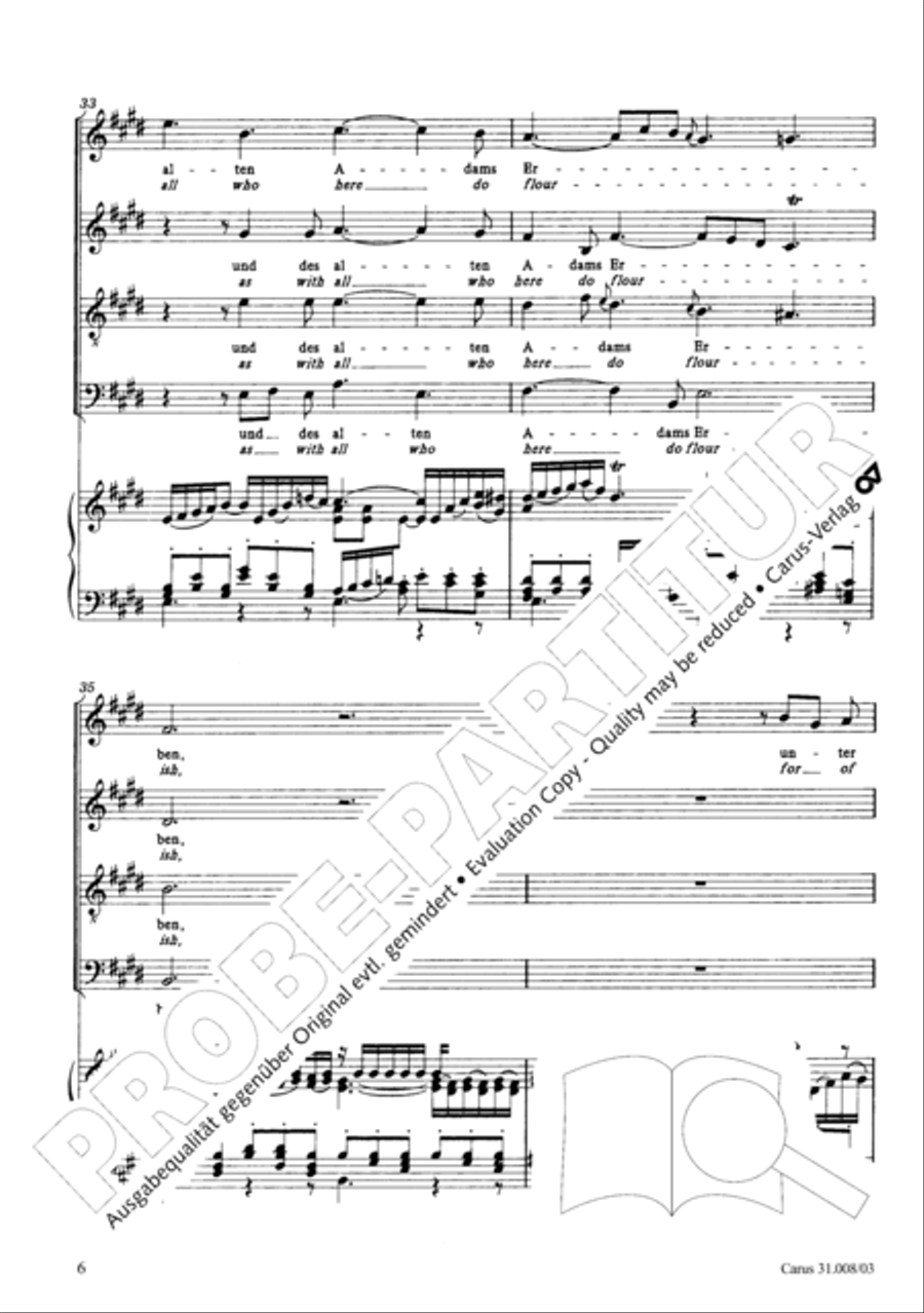 O my God, when shall I perish (Liebster Gott, wenn werd ich sterben) 4-Part scores gallery preview page 11