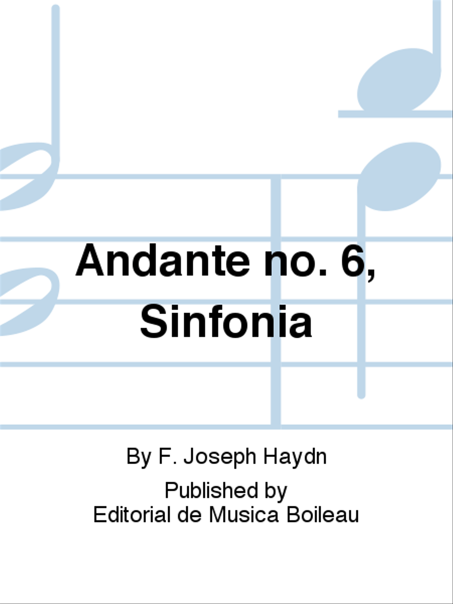 Andante no. 6, Sinfonia