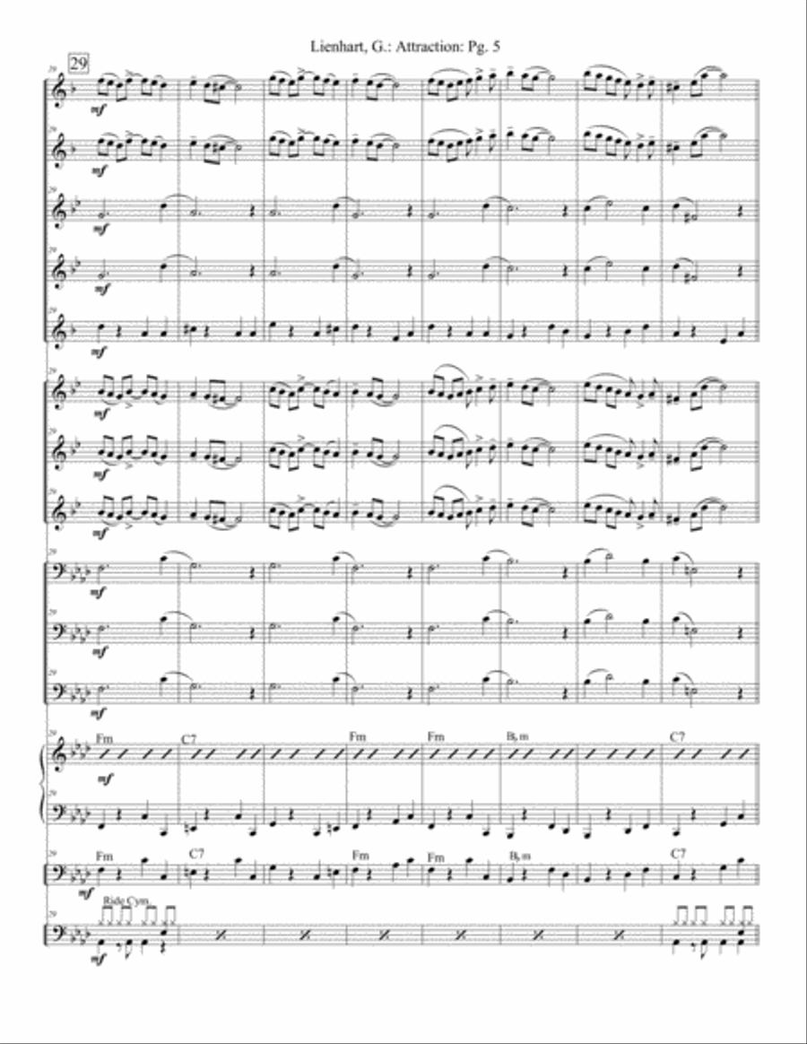 Attraction Jazz Ensemble scores gallery preview page 5