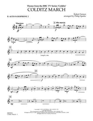Book cover for Colditz March (arr. Philip Sparke) - Eb Alto Saxophone 2