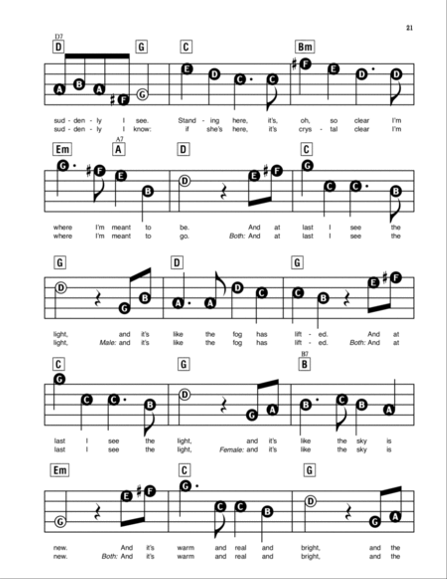 I See The Light (from Tangled) Electronic Keyboard scores gallery preview page 2