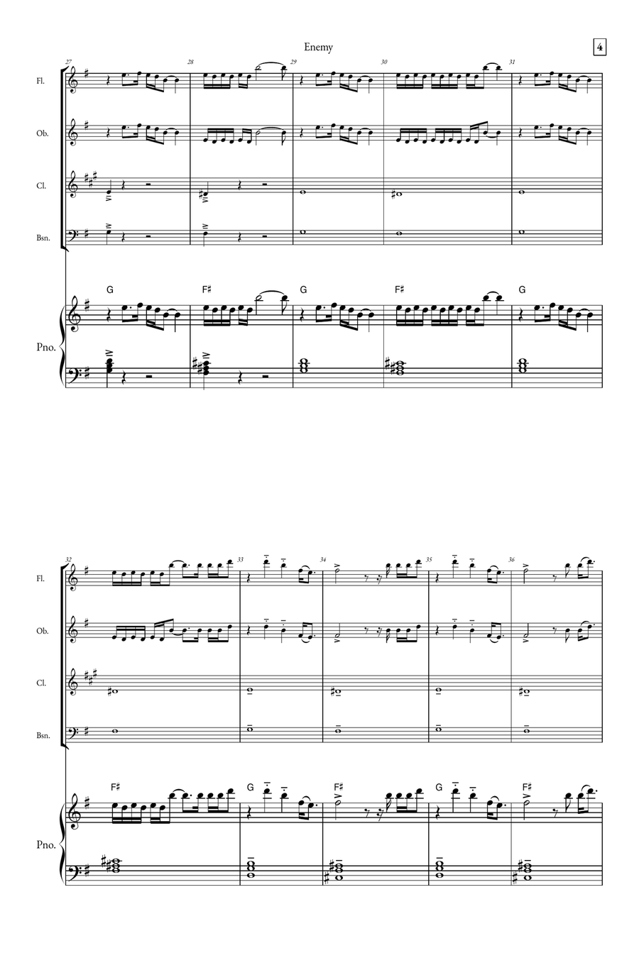 Enemy Small Ensemble scores gallery preview page 4