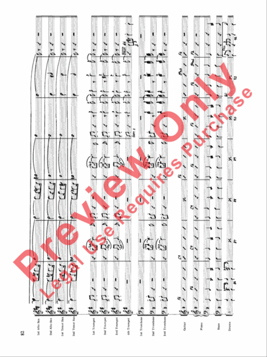 Original Big Band Sounds Big Band scores gallery preview page 83