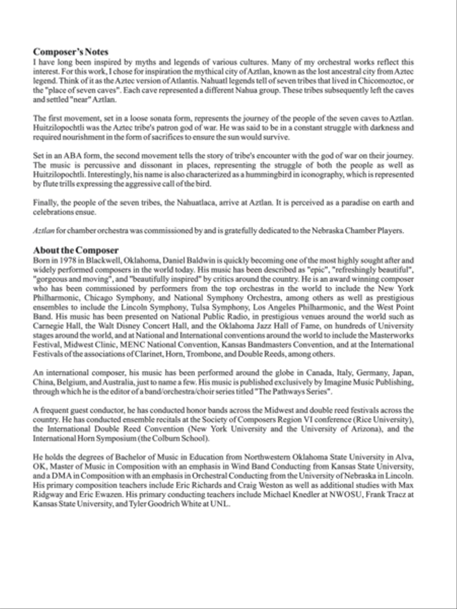 Aztlan Chamber Orchestra scores gallery preview page 2