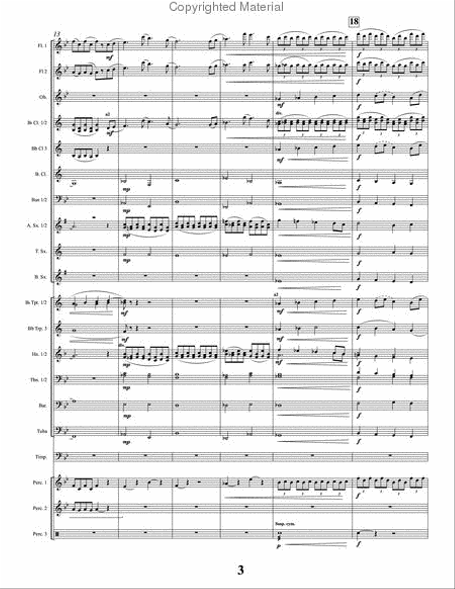 At Morning's First Light Concert Band scores gallery preview page 4