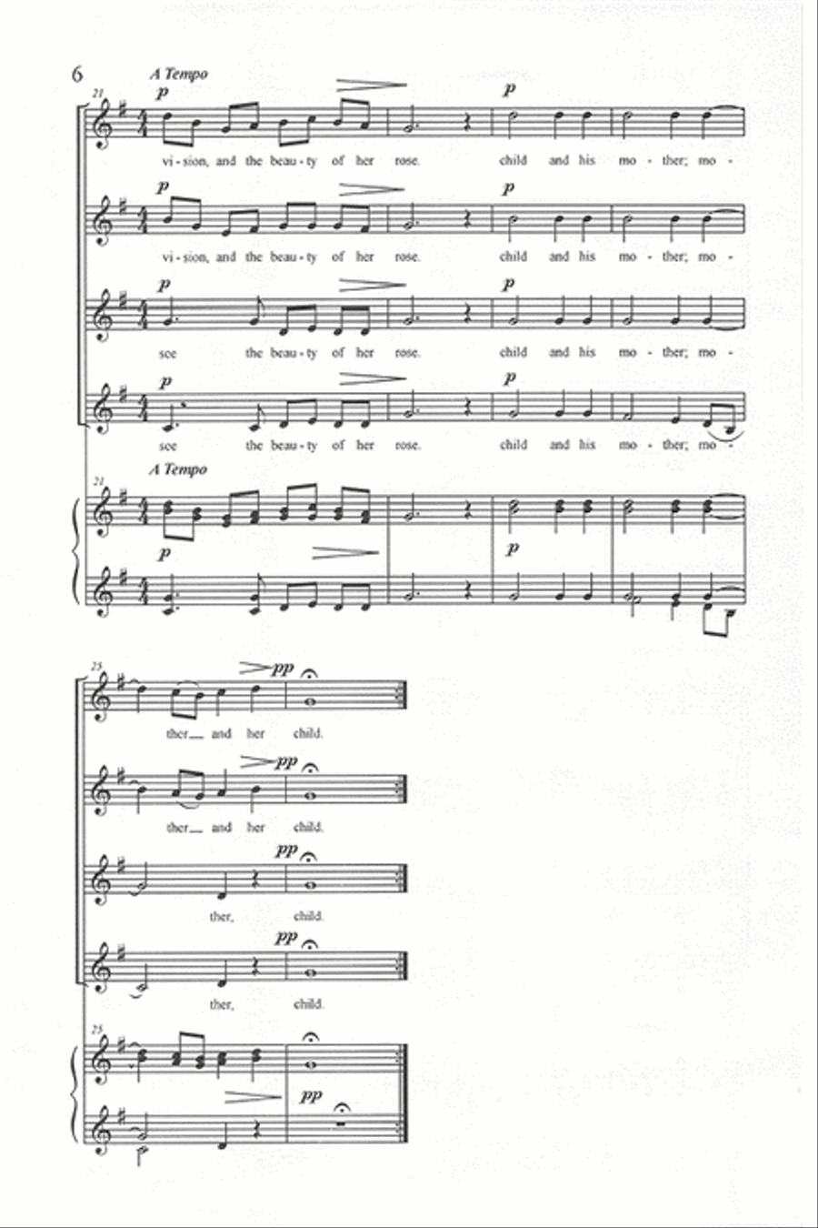 lullaby from a child SSAA scores gallery preview page 5