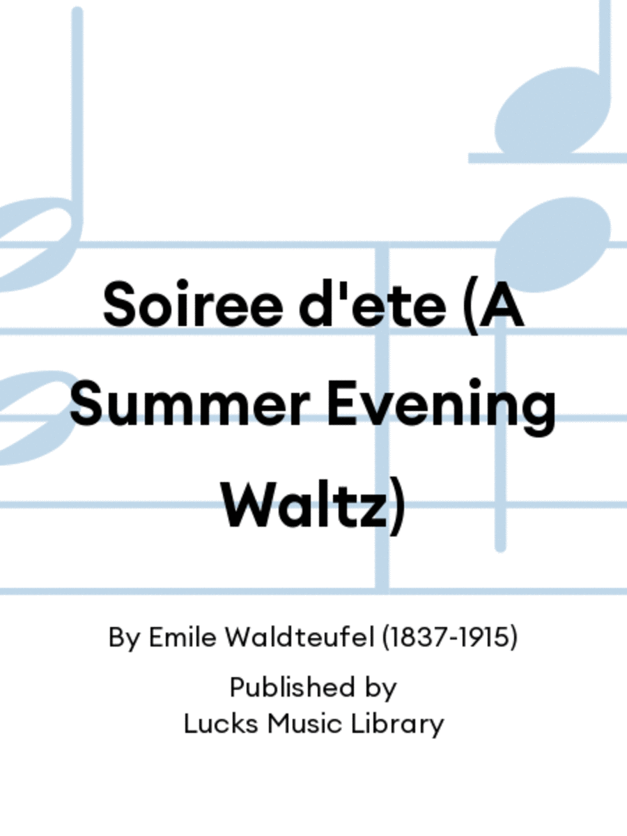 Soiree d'ete (A Summer Evening Waltz) Set of Parts scores gallery preview page 1