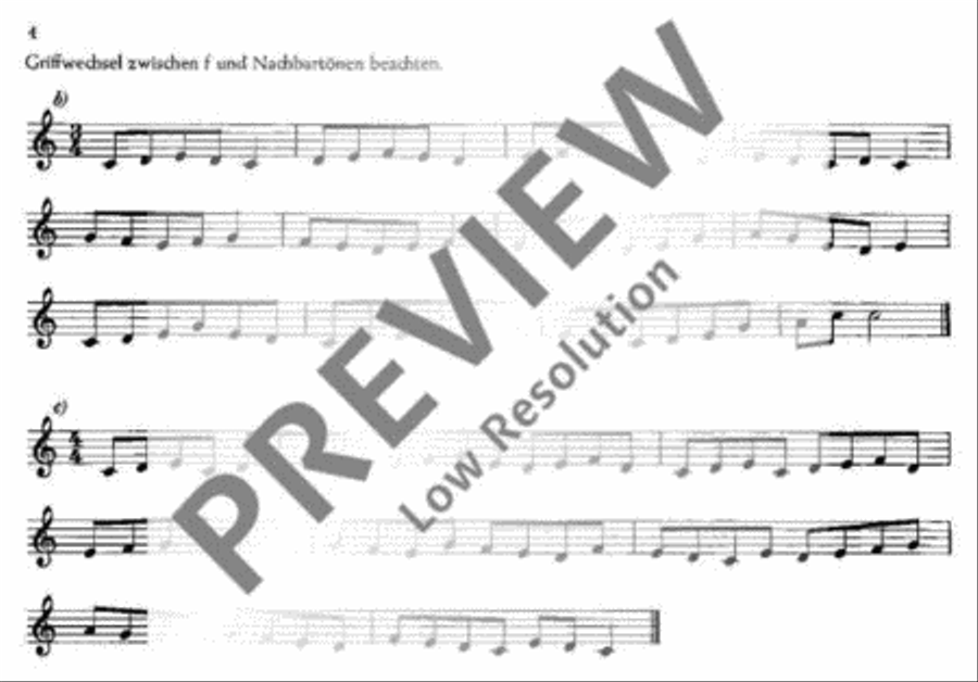Die kleine Übung Die kleine Übung Soprano Recorder scores gallery preview page 5