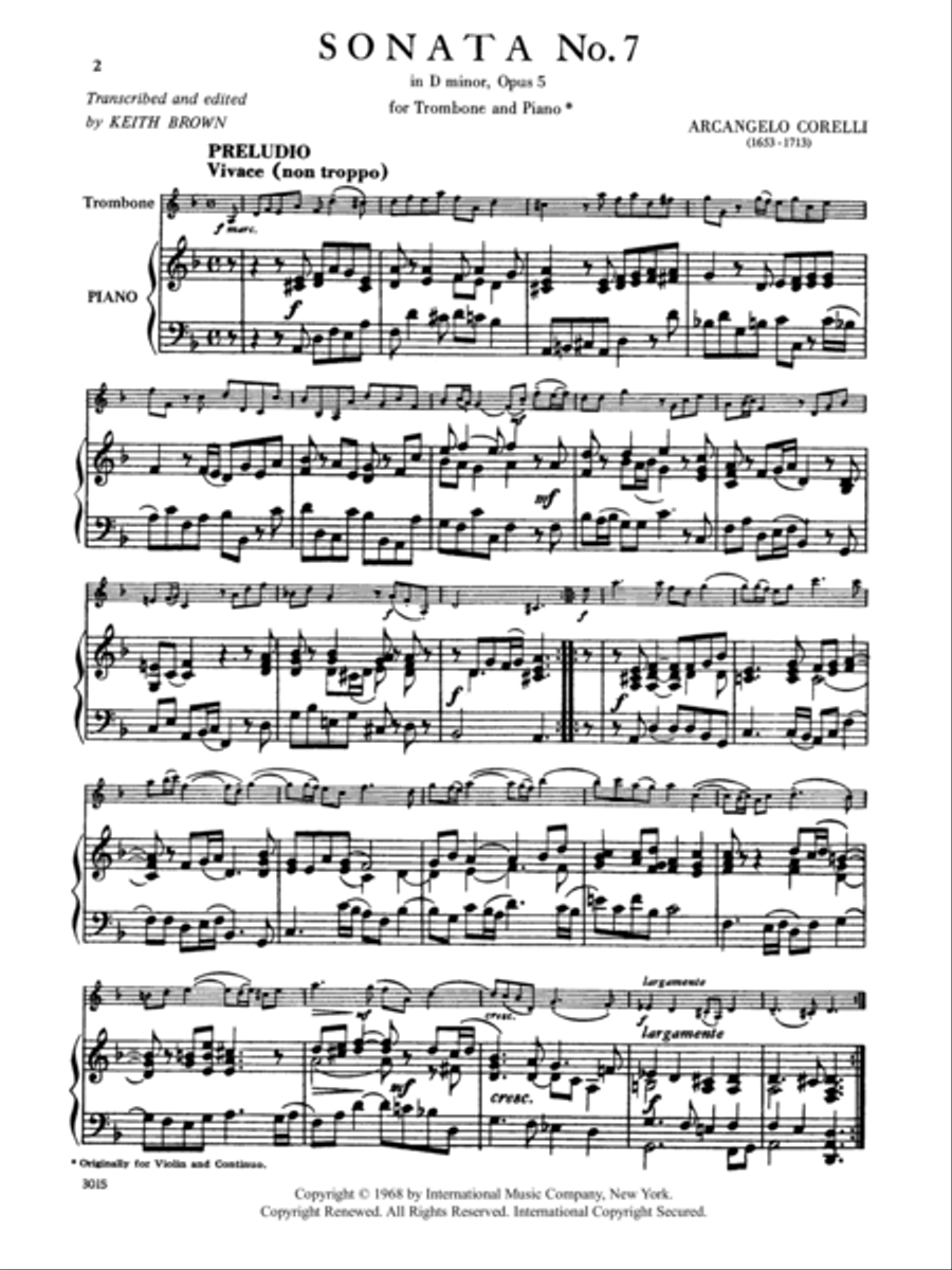 Sonata No. 7 In D Minor