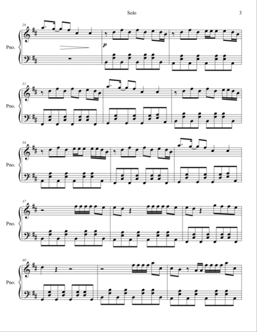 Solo Piano Solo scores gallery preview page 4