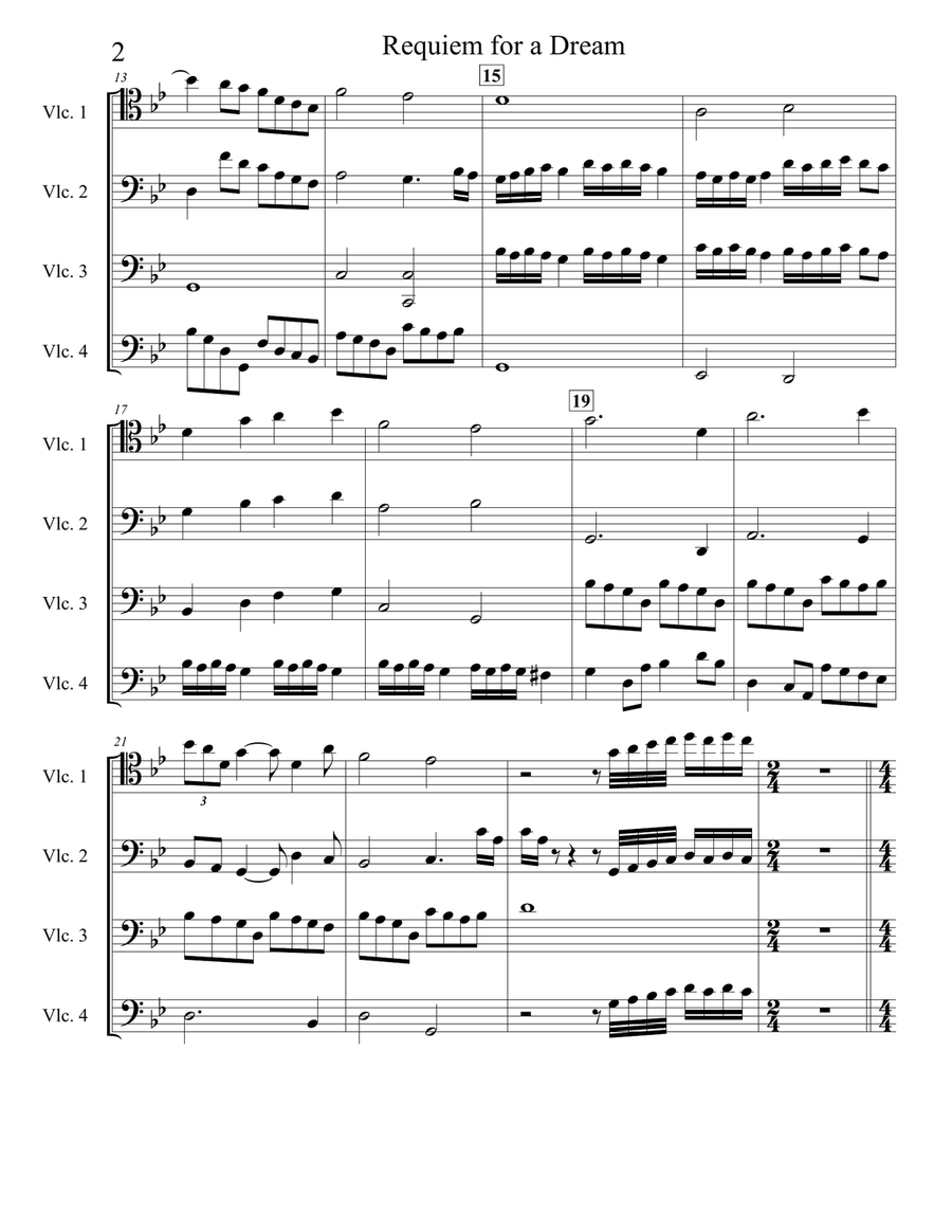 Requiem For A Dream Small Ensemble scores gallery preview page 2