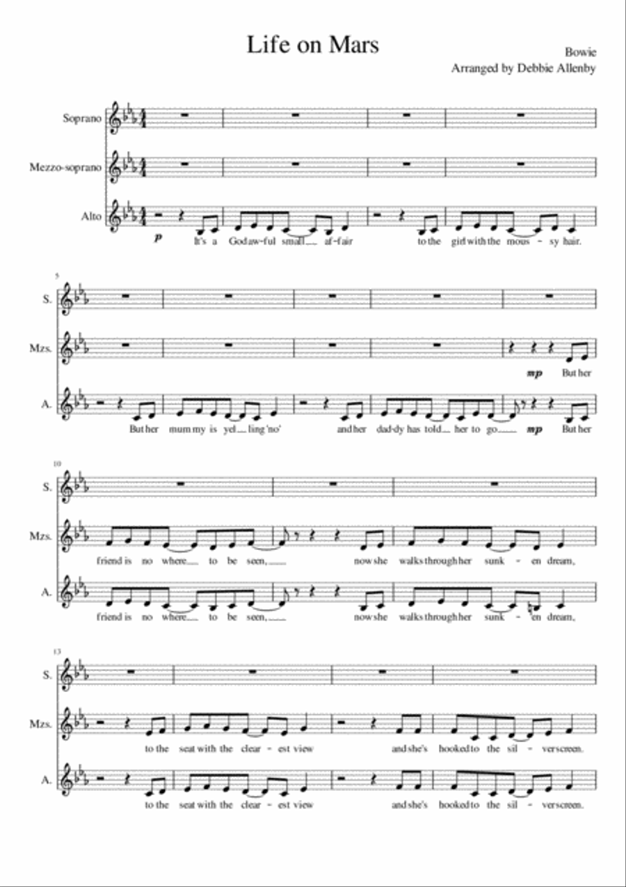 Life On Mars SSA scores gallery preview page 1