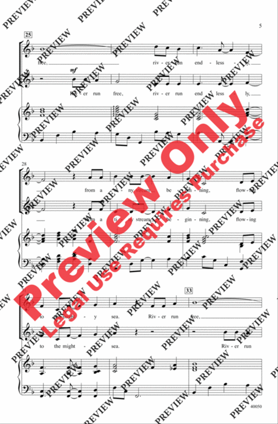 River Run Free 2-Part scores gallery preview page 5