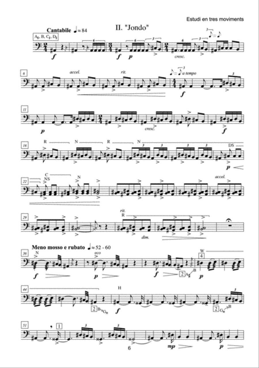 Estudi en tres moviments for Timpani Percussion scores gallery preview page 3