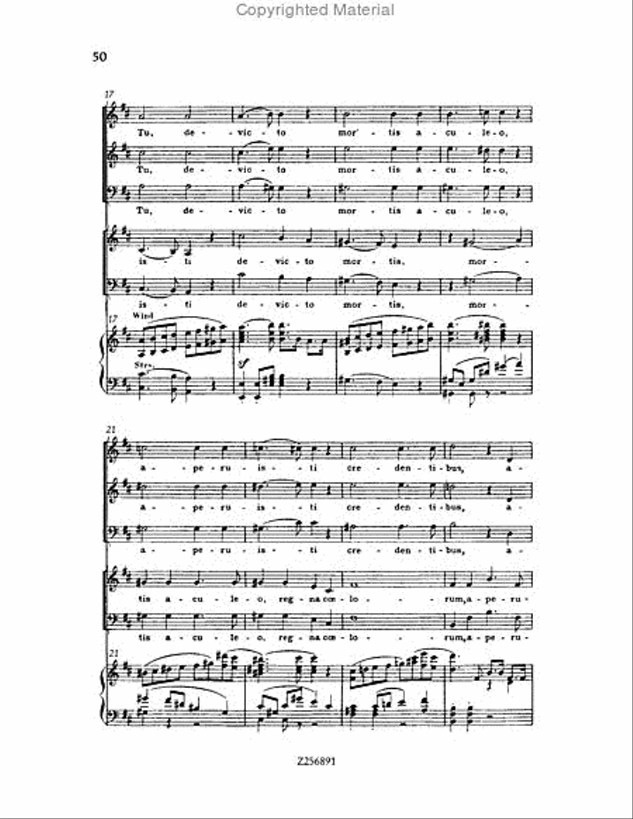 Te Deum, H 118 Choir scores gallery preview page 50