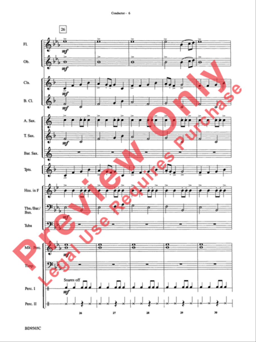 Liturgical Fanfare Concert Band scores gallery preview page 9
