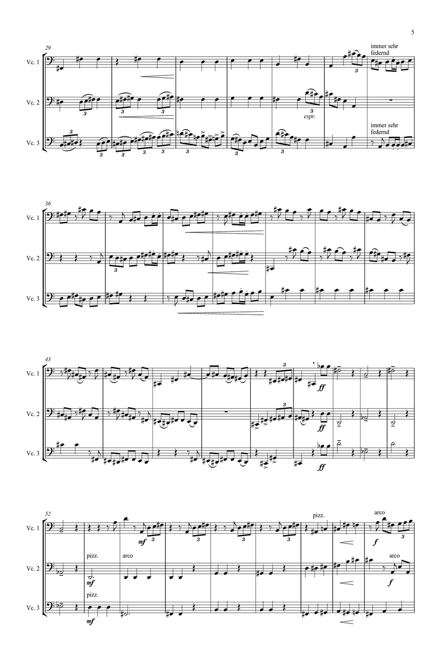 Trio Nr. 2 String Trio scores gallery preview page 5