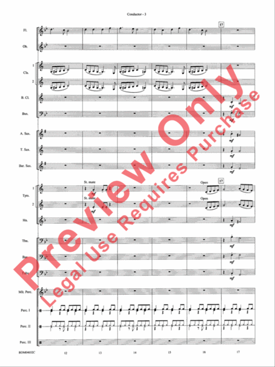 Caribbean Christmas Concert Band scores gallery preview page 5