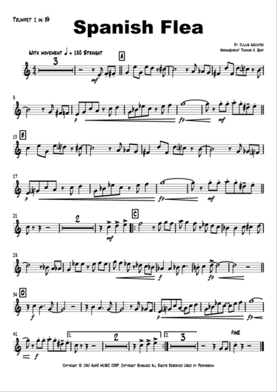 Spanish Flea Euphonium scores gallery preview page 5
