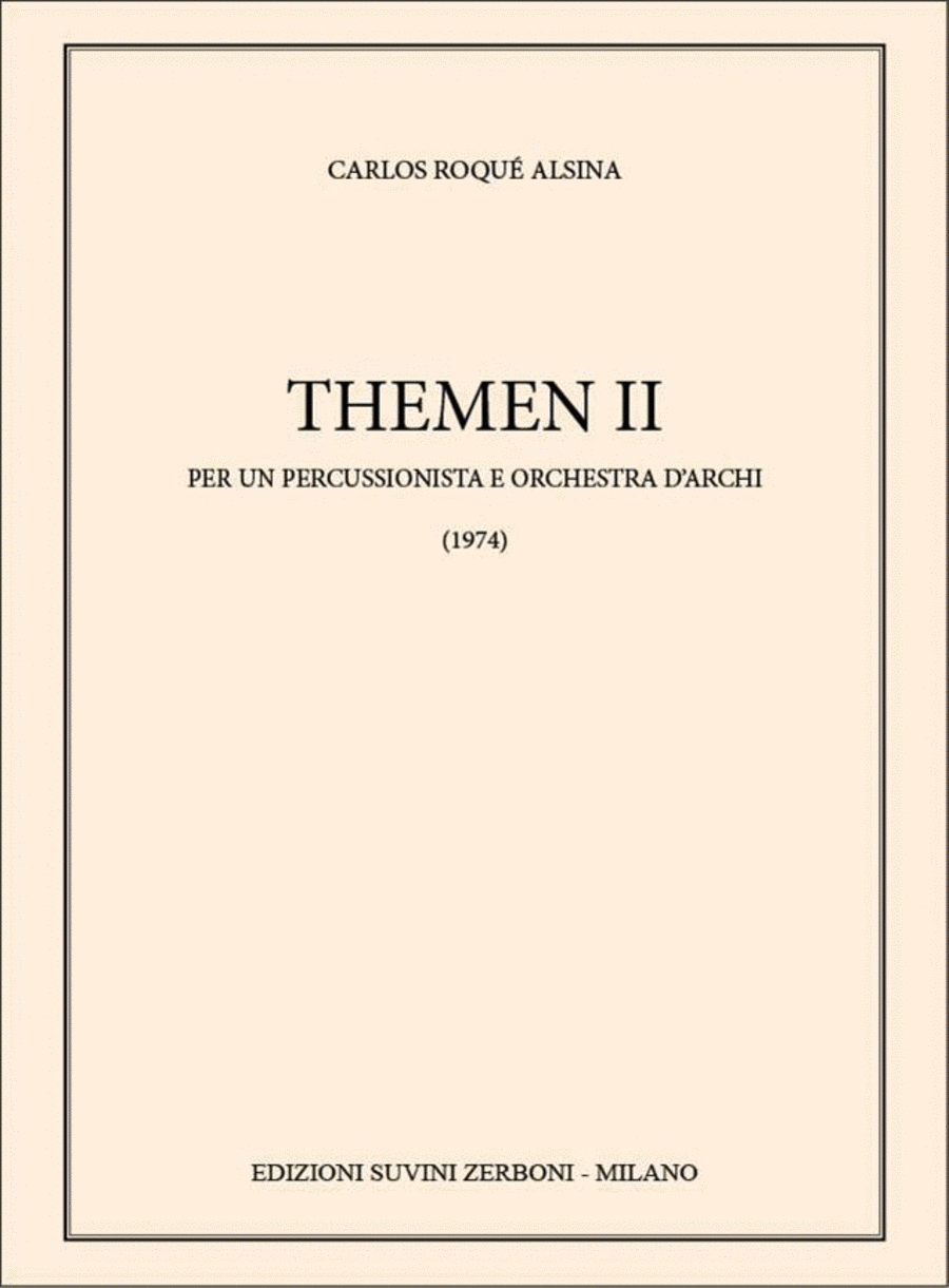 Themen II Themen II Orchestra scores gallery preview page 1