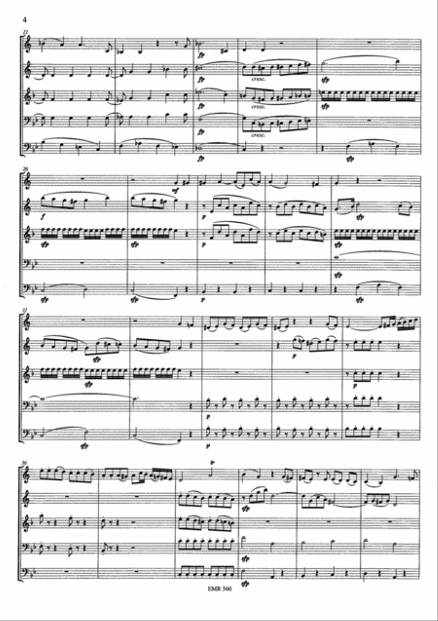 Ach, ich liebte Brass Quintet scores gallery preview page 5