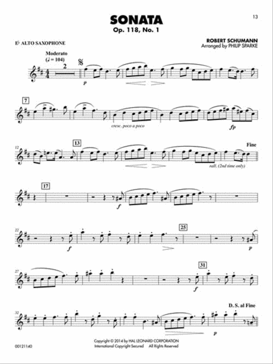 Classical Solos for Alto Saxophone Vol. 2 by Philip Sparke Alto