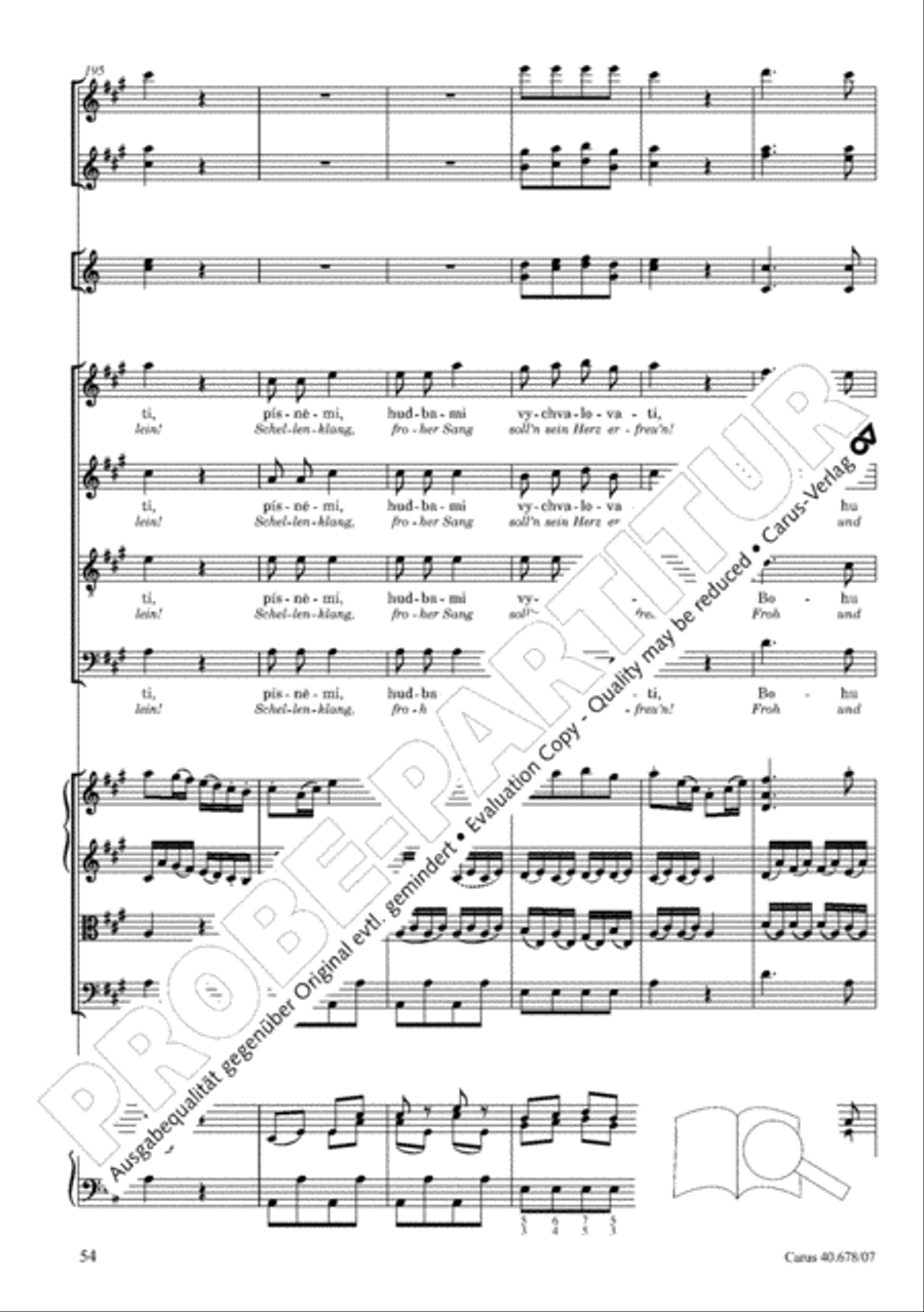 Missa pastoralis bohemica 4-Part scores gallery preview page 67