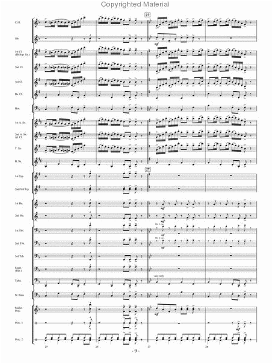 The Woodwind Polka Concert Band scores gallery preview page 8