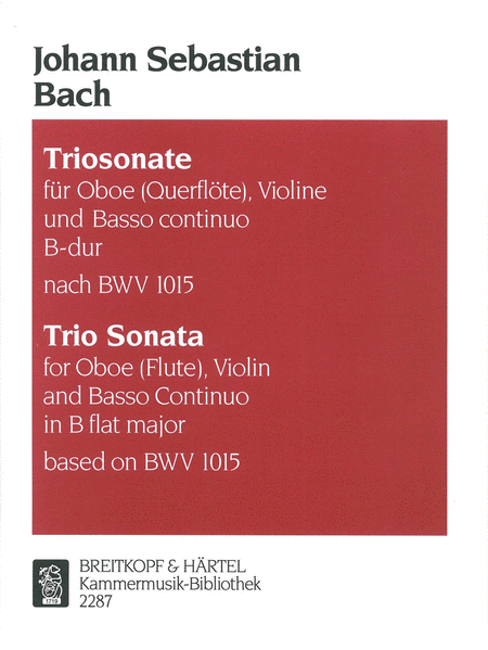 Triosonate B-dur nach BWV 1015