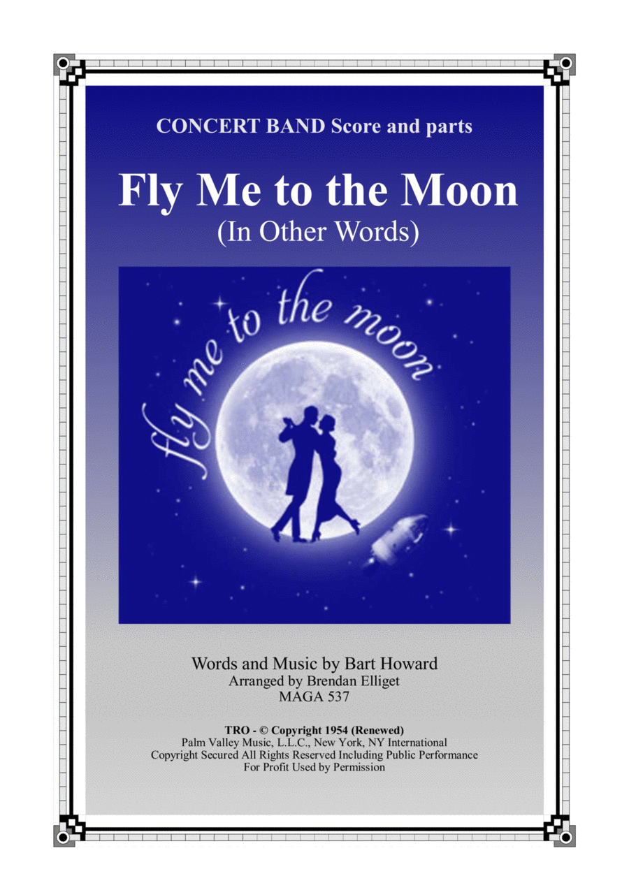 Fly Me To The Moon (in Other Words) Concert Band scores gallery preview page 1
