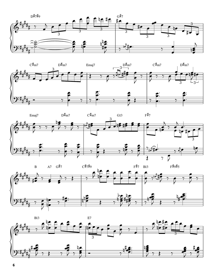 On A Clear Day (You Can See Forever) Piano scores gallery preview page 6