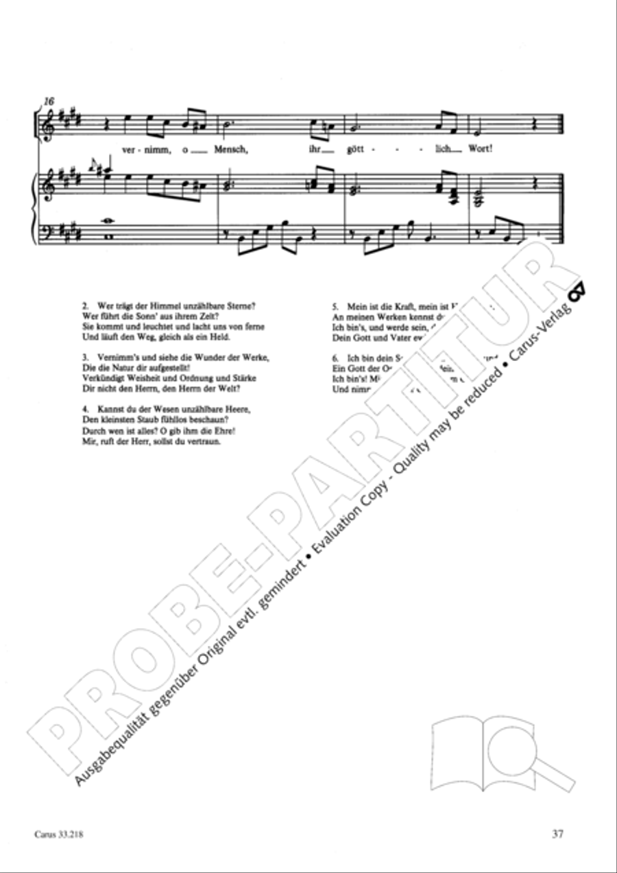 Geistliche Oden und Lieder (Gellert) Collection / Songbook scores gallery preview page 32