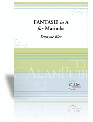 Book cover for Fantasie in A for Marimba