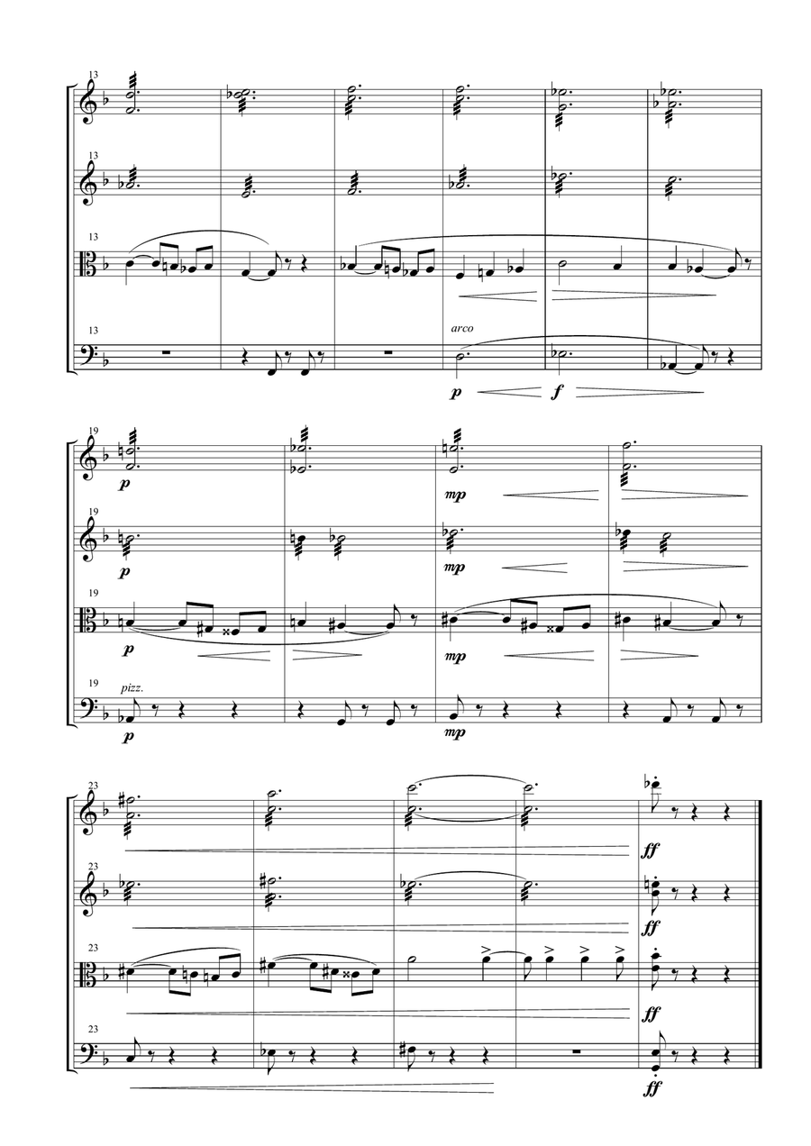 Carmen Suite No. 1 for String Quartet String Quartet scores gallery preview page 2