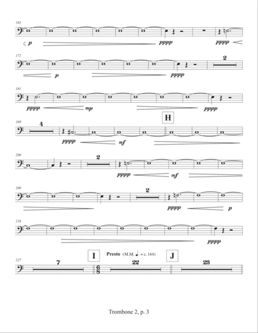 Concerto for Concert Band (2011) Trombone 2 Concert Band scores gallery preview page 3