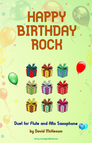 Happy Birthday Rock, for Flute and Alto Saxophone Duet