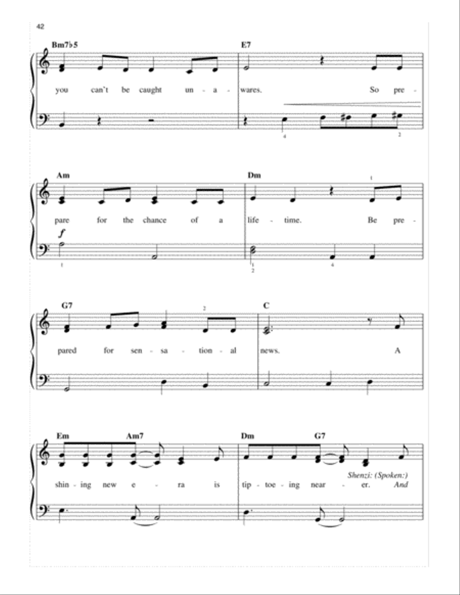 Be Prepared (from The Lion King: Broadway Musical) Easy Piano scores gallery preview page 3
