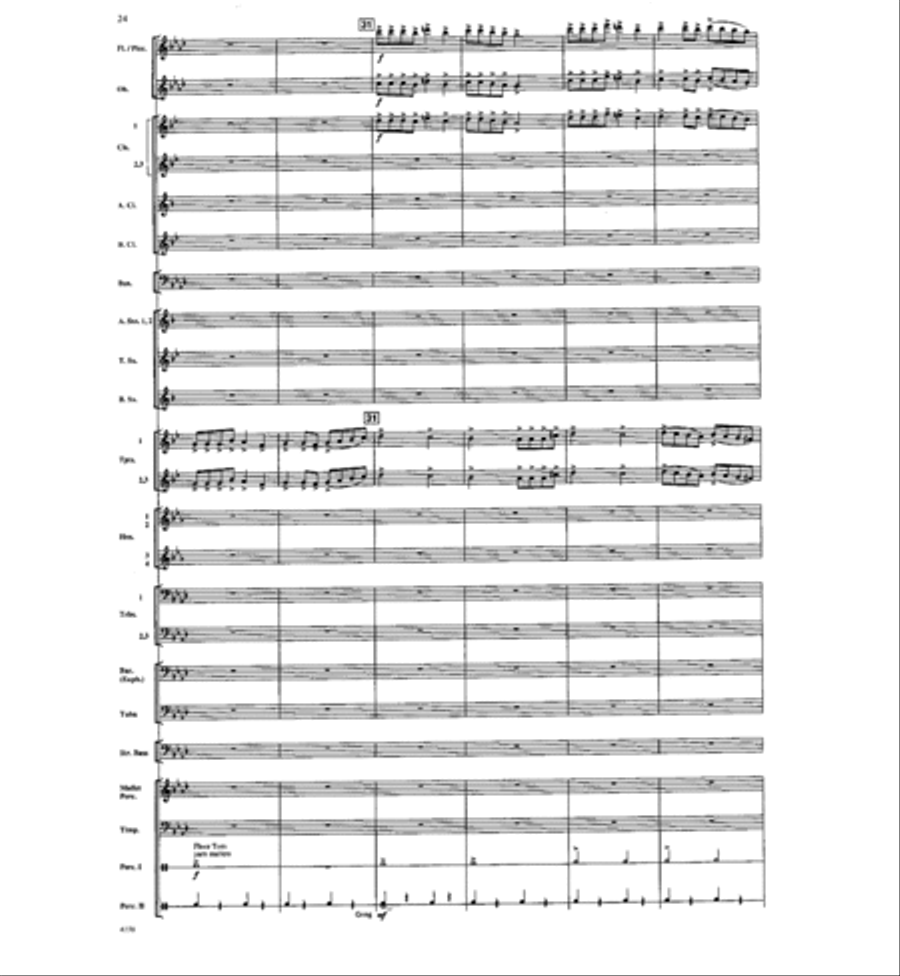 Where the River Flows Where the River Flows Concert Band scores gallery preview page 23