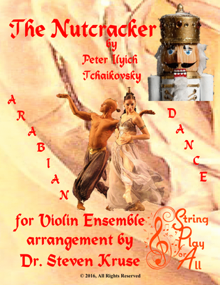 Book cover for Arabian Dance from The Nutcracker for Mixed-Level Violin Ensemble