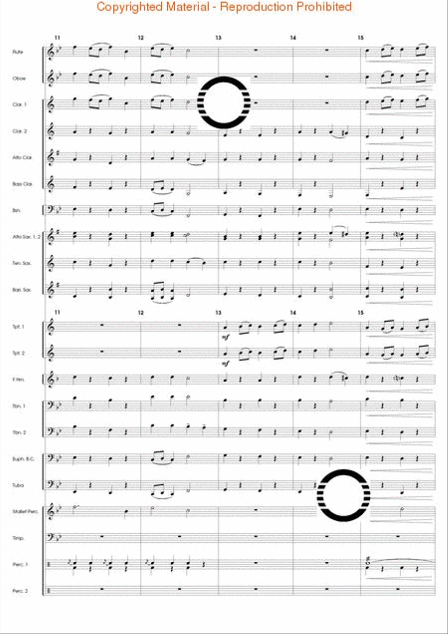 Armada of Freedom Armada of Freedom Concert Band scores gallery preview page 4
