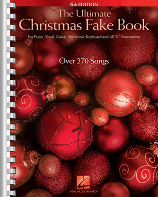 Book cover for The Ultimate Christmas Fake Book – 6th Edition