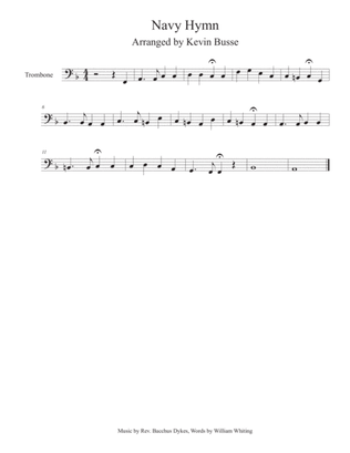 Navy Hymn - Trombone