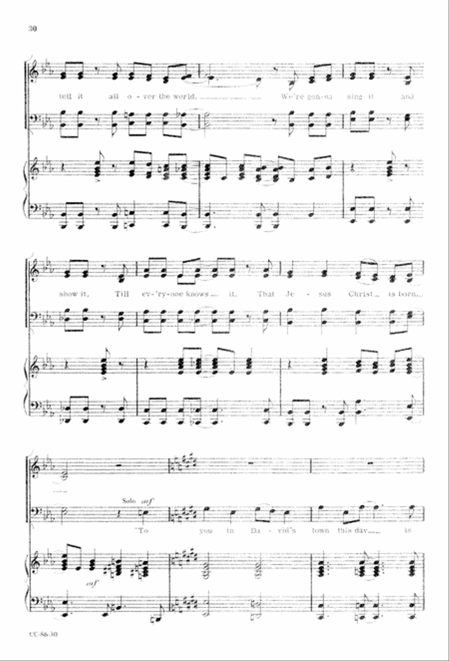 Angels' Song Angels' Song 4-Part scores gallery preview page 32