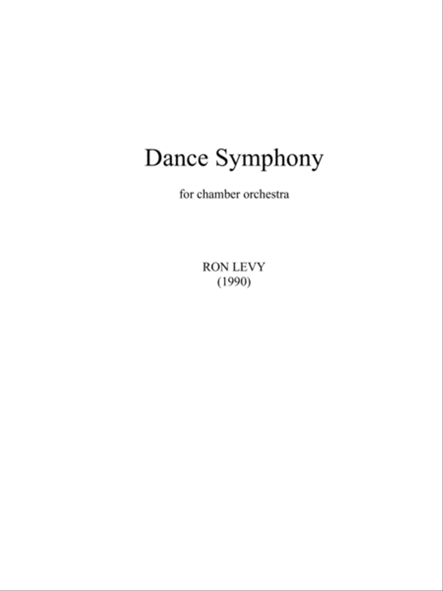 DANCE SYMPHONY - Score Only Chamber Orchestra scores gallery preview page 2